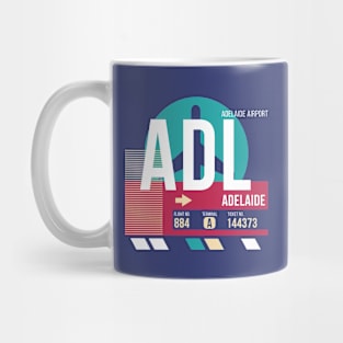 Adelaide (ADL) Australia Airport Code Baggage Tag Mug